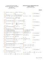 Giao trinh     bai tap đề + đáp án giữa kì 2013 2014 (dự thính) mã 1499 