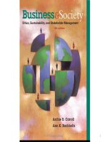 Business and society ethics sustainability and stakeholder management 9e chapter 15 