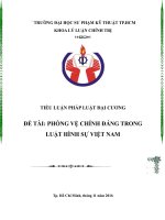 Phòng Vệ Chính Đáng Trong Luật Hình Sự Việt Nam