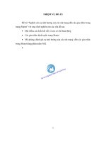 Nghiên cứu sự ảnh hưởng của các nút mạng đến các giao thức trong mạng manet  