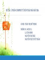 NGUYÊN CỨU Ủ PHÂN COMPOST