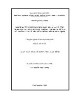Nghiên cứu phương pháp lọc spam và ứng dụng trong bảo mật hệ thống thư điện tử tại sở thông tin và truyền thông tỉnh nam định 