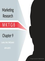 Principles of marketing MKTG 8e joe hair carl mcdaniel  chapter 09
