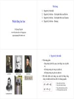 Giao trinh     bai tap 2  động lực học chất điểm 