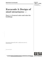 Tiêu chuẩn Châu Âu EC3: Kết cấu thép phần 1.1: Quy định chung (Eurocode3 BS EN1993 1 1 e 2005 Design of steel structures part 1.1: General rules)