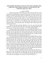 Quan ly THCS : Một số biện pháp rèn luyện kỹ năng sống cho học sinh thông qua hoạt động giáo dục ngoài giờ lên lớp ở trường THCS Nga Thủy