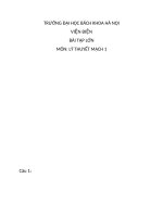 Bài tập lớn Lý thuyết mạch 1