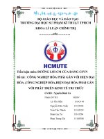 cong nghiep hoa gan voi hien dai hoa, cong nghiep hoa hien dai hoa gan voi kinh te tri thuc