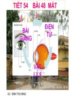 Tích hợp chủ đề giáo dục môi trường và kỹ năng sống thông qua kiến thức các môn vật lý, sinh học, toán học và giáo dục công dân vào giảng dạy bài “mắt” môn vật lý 9  