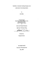 A Research Paper Submitted In Partial Fulfillment Of The Requirements For The Master Of Science Degree In Career And Technical Education