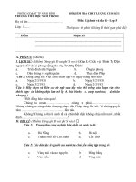 ĐỀ KIỂM TRA CHẤT LƯỢNG CUỐI kì môn lịch sử và địa lý