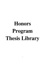 UNL Honors Program Thesis Library May 2016