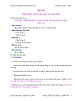 giáo án tích hợp liên môn sinh học 9 CHỦ đề “môi TRƯỜNG và các NHÂN tố SINH THÁI