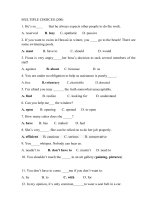 NGÂN HÀNG CÂU HỎI TIẾNG ANH THI CÔNG CHỨC 2017