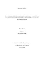 An Exploratory Study On How Subsequent Literature Reproduces Information About Disasters Using The Example Of Tenerife