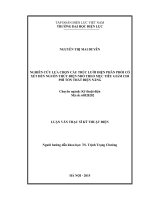 NGHIÊN CỨU LỰA CHỌN CẤU TRÚC LƯỚI ĐIỆN PHÂN PHỐI CÓ XÉT ĐẾN NGUỒN THỦY ĐIỆN NHỎ THEO MỤC TIÊU GIẢM CHI PHÍ TỔN THẤT ĐIỆN NĂNG