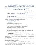 Dạy học theo chủ đề tích hợp ngữ văn 7 bài  QUA ĐÈO NGANG