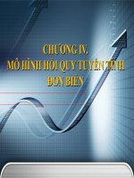mô hình hồi quy đơn biến tuyến tính