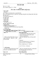 giáo án lớp 5 tuan 20+21   buổi chiều theo mô hình vnen