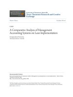 A Comparative Analysis of Management Accounting Systems on Lean Implementation
