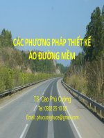 Cac PP thiet ke ao duong mem