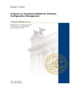 A Return on Investment Model for Software Configuration Management