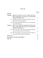 LUẬN văn tốt NGHIỆP   xây DỰNG TINH THẦN yêu nước của THANH NIÊN TỈNH hà TĨNH HIỆN NAY