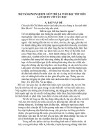 “ Một số kinh nghiệm giúp trẻ 3 đến 4 tuổi lớp chồi A1 học tốt môn làm quen với văn học ở trường mầm non Nga Vịnh”