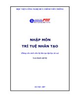 NHẬP môn TRÍ TUỆN NHÂN tạo 