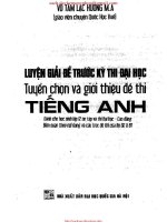 Tuyển chọn và giới thiệu đề thi tiếng anh PTTH quốc gia (tt)