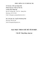 Dạy học theo chủ đề tích hợp giáo dục công dân 9 chủ đề năng động, sáng tạo 