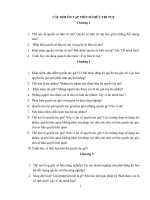 CÂU HỎI ÔN TẬP MÔN SỞ HỮU TRÍ TUỆ