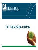 TIẾT KIỆM NĂNG LƯỢNG &TIẾT KIỆM NĂNG LƯỢNG &HỆ THỐNG QUẢN LÝ NĂNG LƯỢNG