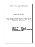 SKKN quản lý mầm non: MỘT SỐ BIỆN PHÁP CHỈ ĐẠO THỰC HIỆN VÀ GIÁO DỤC TRẺ SỬ DỤNG TIẾT KIỆM  NĂNG LƯỢNG ĐIỆN, NƯỚC TRONG TRƯỜNG MẦM NON NGA GIÁP