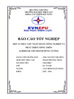 báo cáo thực tập tốt nghiệp tại ngân hàng agribank hùng VƯơng