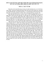 Rèn luyện kĩ năng giúp học sinh lớp 9 giải thành thạo dạng bài tập lập công thức phân tử hợp chất hữu cơ”