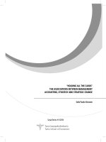 Holding All The Cards The Associations Between Management Accounting, Strategy And Strategic Change