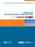 Hướng dẫn lập báo cáo phát triển bền vững