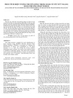 PHÂN TÍCH HIỆN TƯỢNG TRUYỀN SÓNG TRONG DẦM CÓ VẾT NỨT NGANG BẰNG PHƯƠNG PHÁP WSFEM_Nguyễn Thị Hiền Lương, Bùi Quốc Tính, Nguyễn Thanh Tú, Nguyễn Thành Vinh