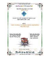 Chế tài phạt vi phạm trong hợp đồng thương mại 