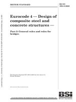 Tiêu chuẩn Châu Âu EC4: Kết cấu bê tông cốt thép liên hợp phần 2: Thiết kế cầu (Eurocode4 BS EN1994 2 e 2005 Design of composite structures part 2: General rules and rules for bridges)