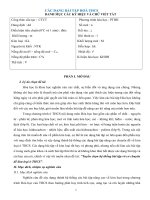 Các dạng bài tập hóa THCS