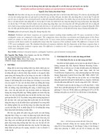 Phân tích ứng xử của hệ khung thép đặc biệt chịu động đất có xét đến làm việc phi tuyến của vật liệu_Nguyễn Thu Thiên, Đào Đình Nhân