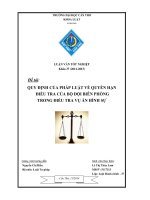 Quy định của pháp luật về quyền hạn điều tra của bộ đội biên phòng trong điều tra vụ án hình sự 