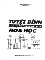 Tuyệt Đỉnh Luyện Đề THPT Quốc Gia Hoá Học