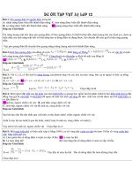 ĐỀ ÔN THI MÔN VẬT LÝ LỚP 12