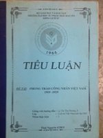 Tiểu luận phong trào công nhân việt nam