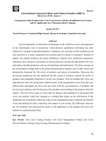 Review Article (RA) Comparison of the Product Life Cycle Cost System with the Traditional Cost System...Serdar KUZU
