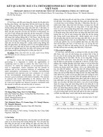 KẾT QUẢ BƯỚC ĐẦU CỦA THÍ NGHIỆM PHƠI BÀY THÉP CHỊU THỜI TIẾT Ở VIỆT NAM_TS. Đặng Đăng Tùng, Th.S Vũ Việt Hùng, Th.S Shinichi Miura, TS. Isamu Kage, TS. Masaji Murase, TS. Takashi Okamoto, GS.TS. Eiji Iwasaki