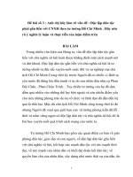 Tiểu luận độc lập dân tộc phải gắn liền với CNXH theo tư tưởng HCM  hãy nêu rõ ý nghĩa lý luận và thực tiễn của luận điểm trên 